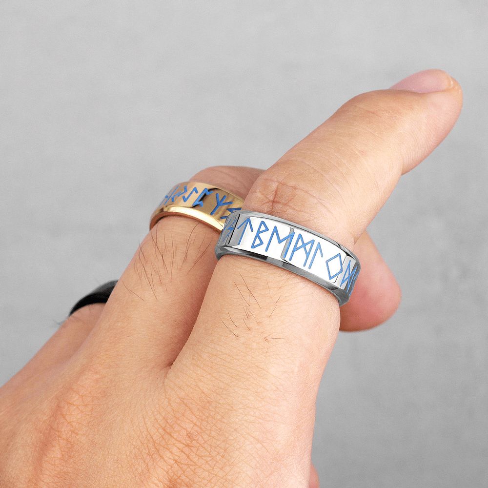 Anillo Vikingo con runas.