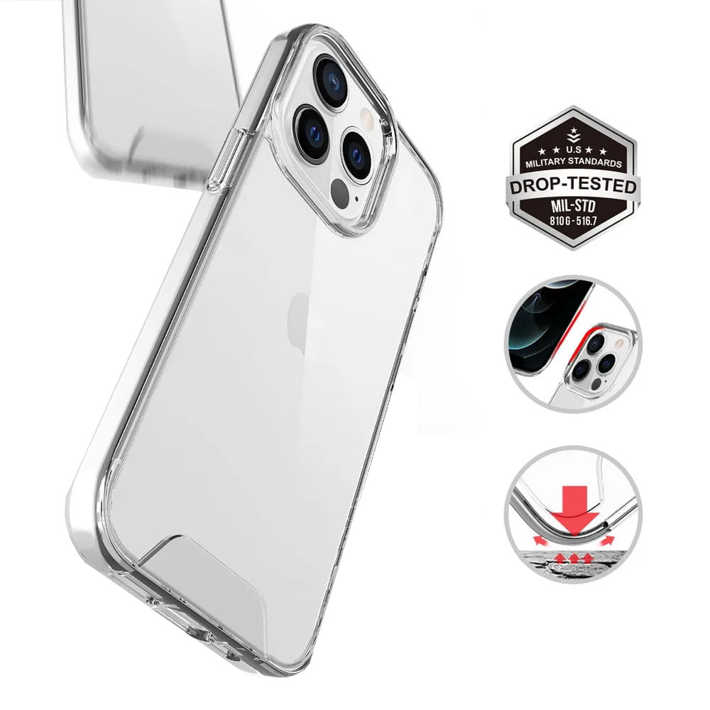 Funda Case Space Drop para iPhone 13 Pro - Transparente - Promart
