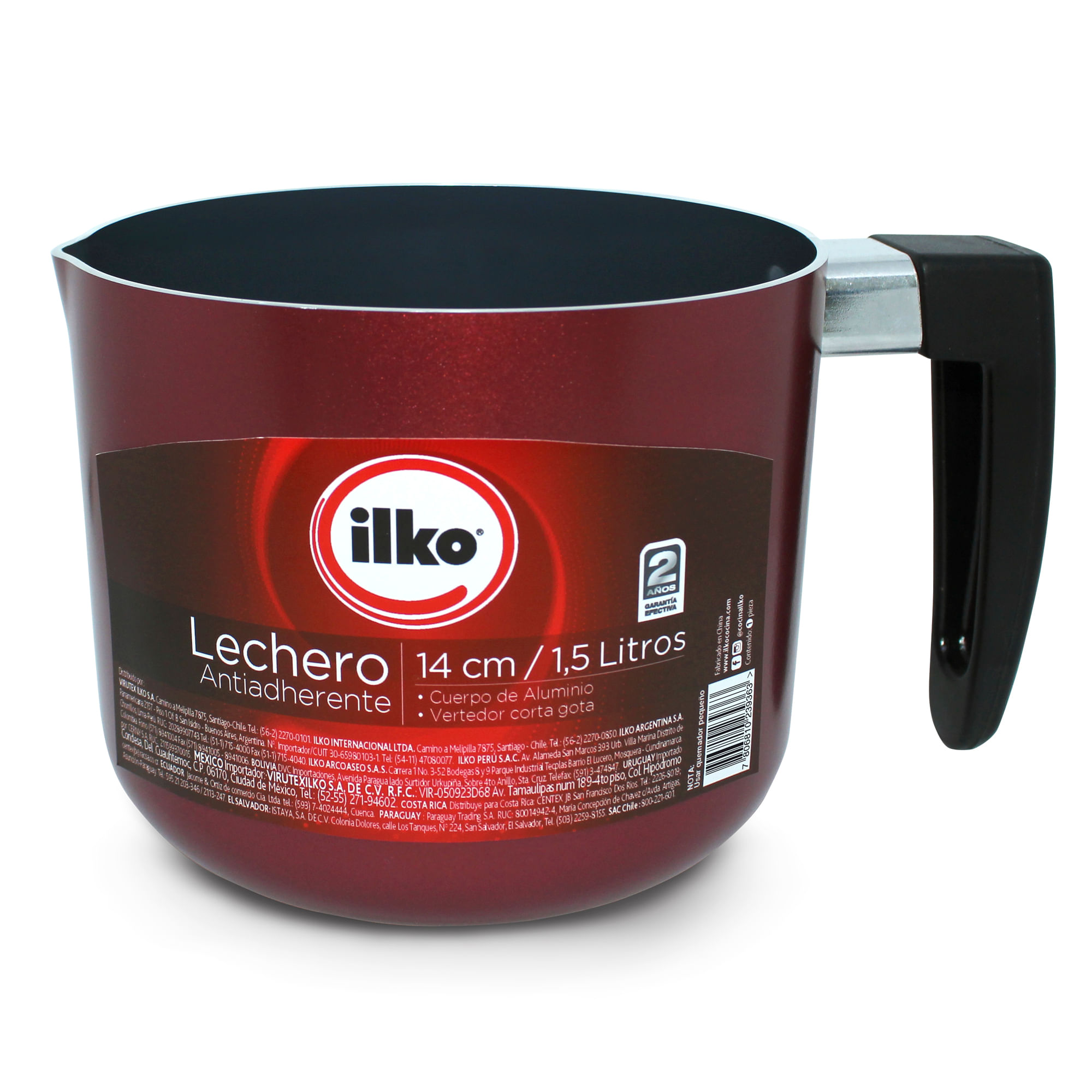 Lechera ILKO 1.5L Just Cook Rojo