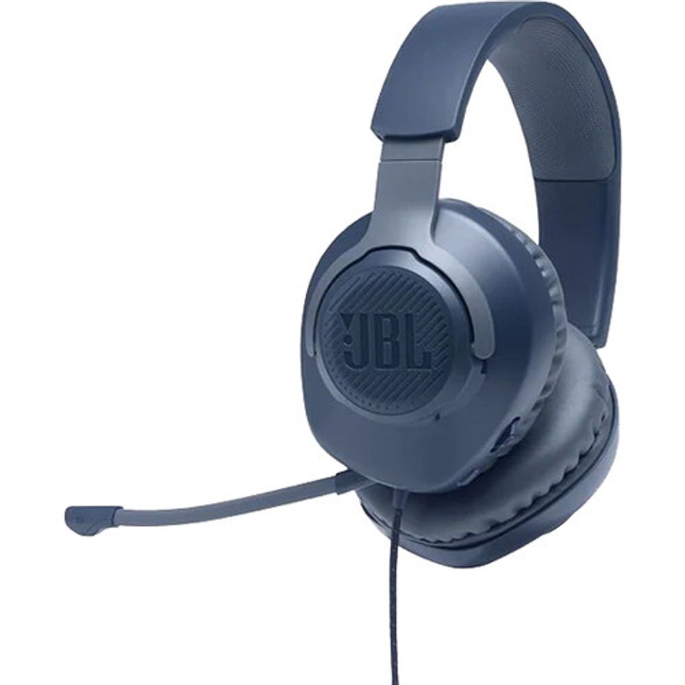 JBL Quantum 100 auriculares de juegos superiores con cable (azul