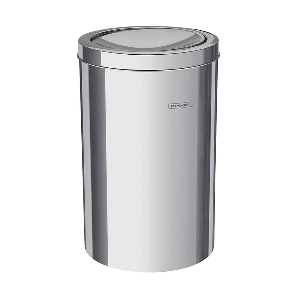 Tacho para Basura Tramontina Swing de Acero Inoxidable 12 litros