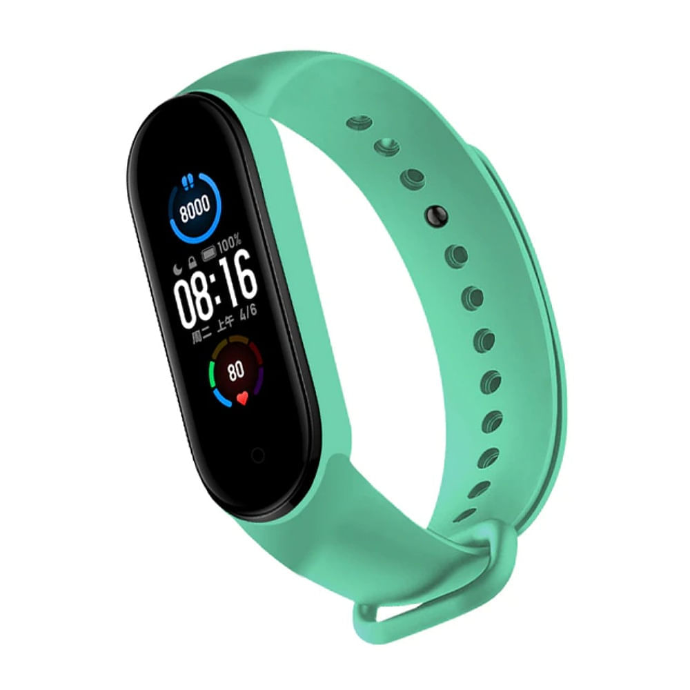 Correa para Xiaomi mi Band 5 y 6 - Verde agua