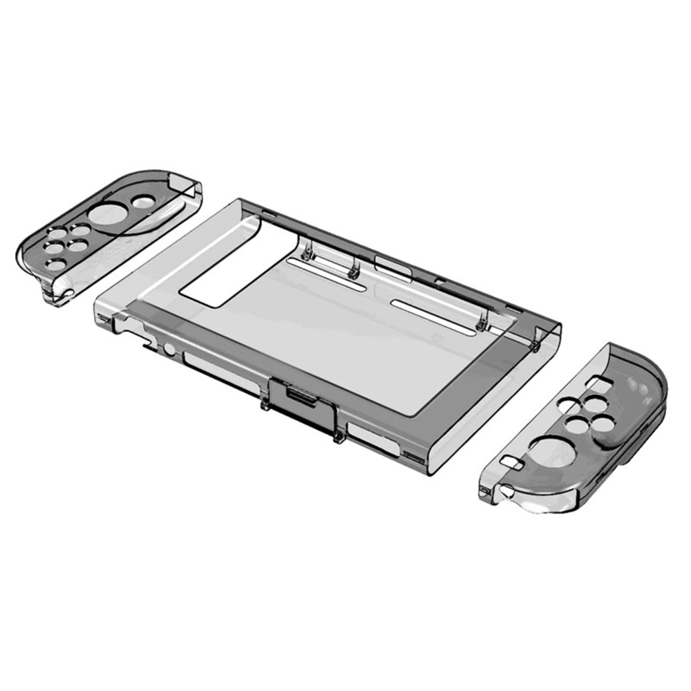 Case Protector Nintendo Switch con Mica de Vidrio Templado Negro