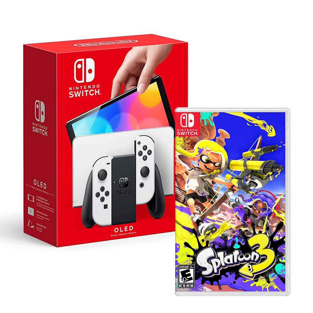 Nintendo Switch Oled Blanco + Splatoon 3