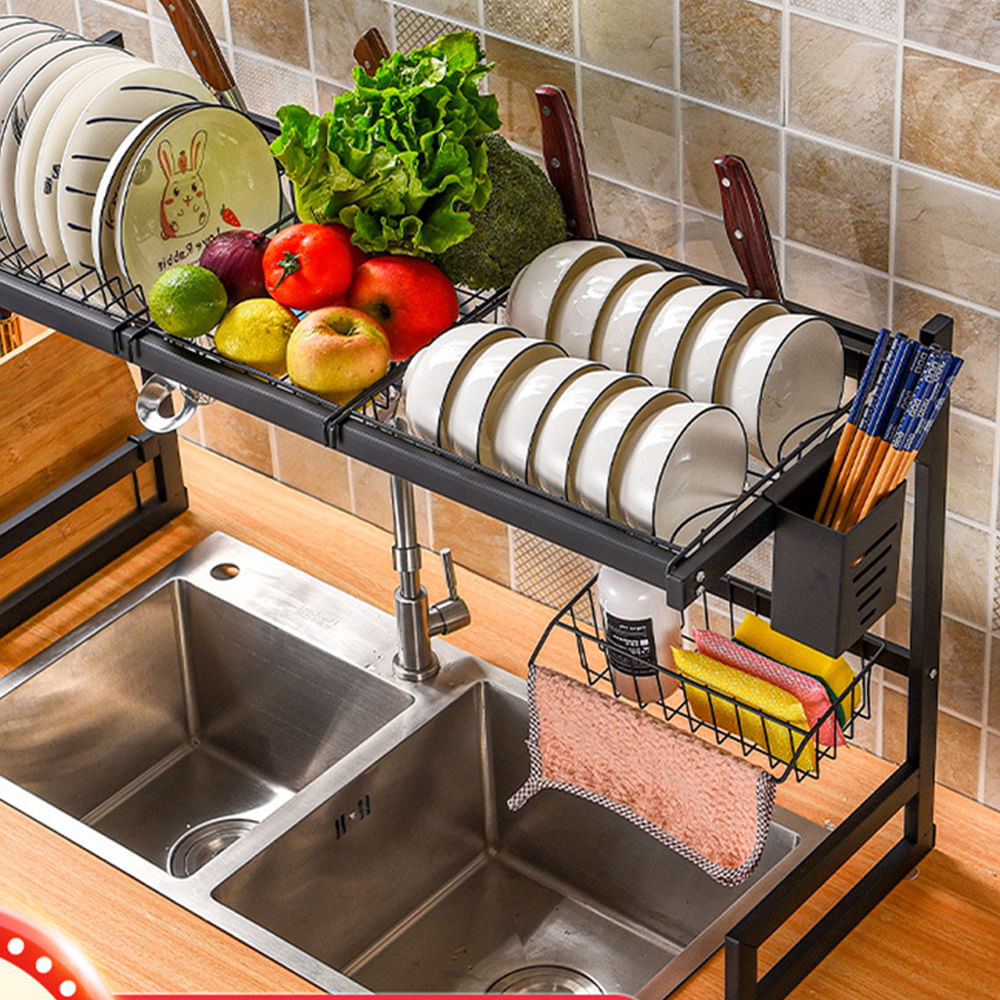 Escurridor y Organizador de Platos 85 cm para Cocina Negro I Oechsle -  Oechsle