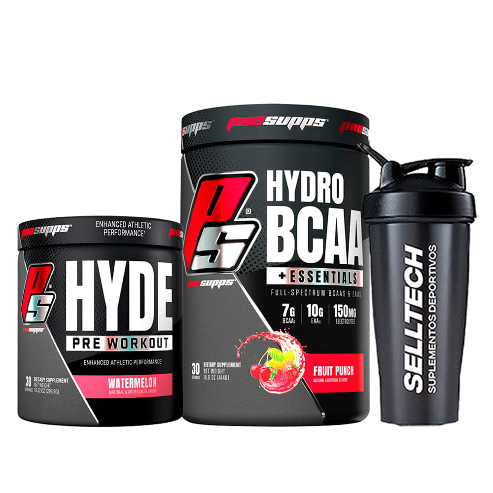 Hydro Bcaa Prosupps 30 Sv Fruit Punch+hyde 30 Sv Watermelon Knasta Perú