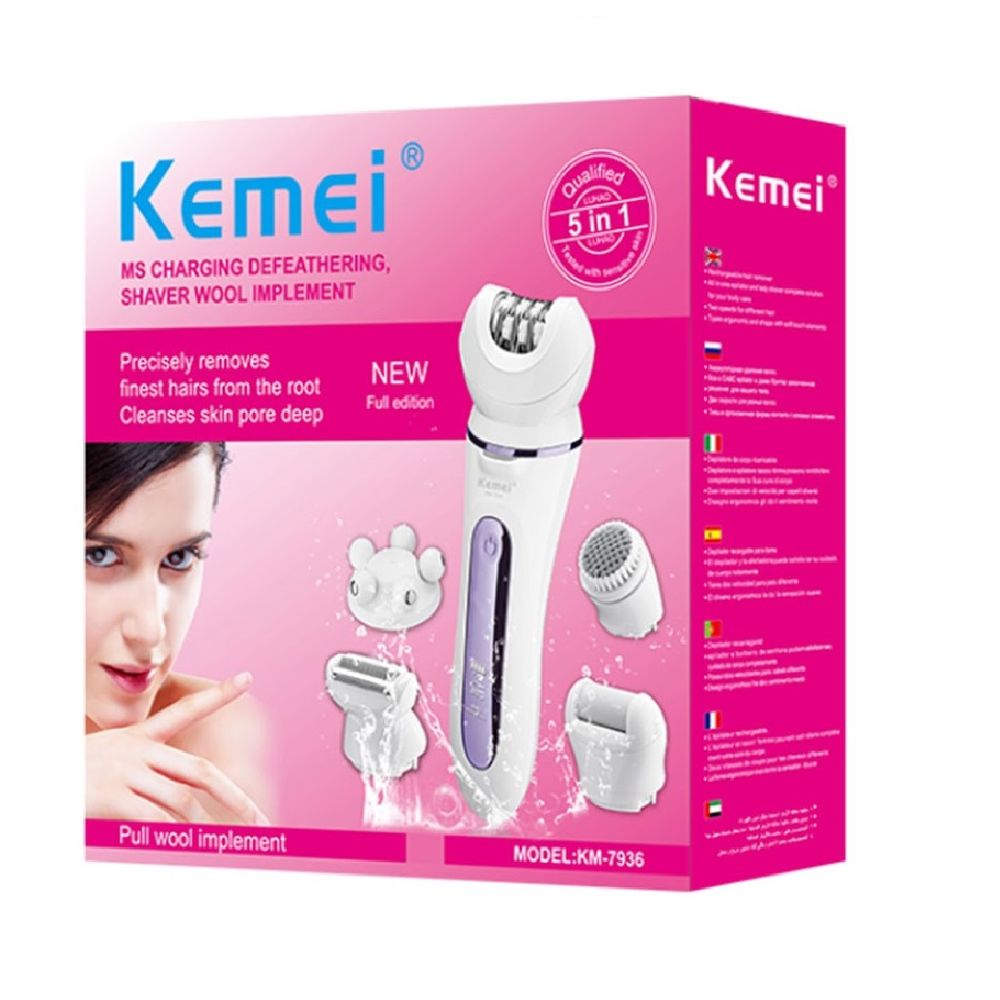 Depiladora Eléctrica Kemei 5en1