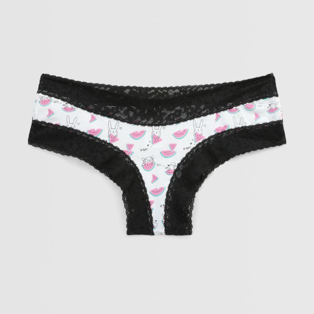 Cheeky Hypnotic Blanco Print Sandia