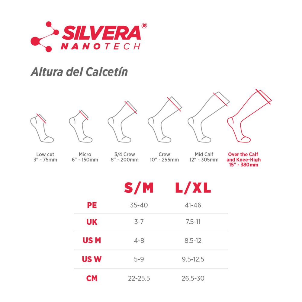 Medias de Compresión para Varices 15-20 mmHg. Algodón Pima  NegroAzul S-M