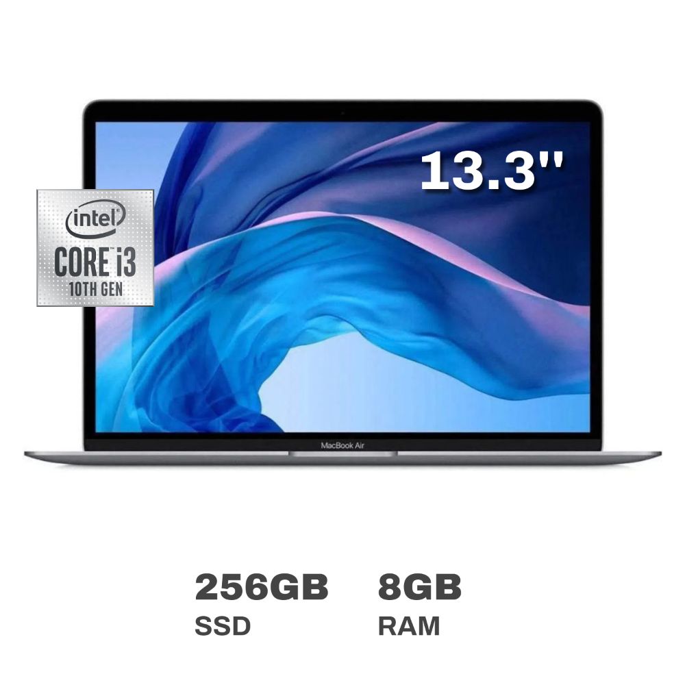 MacBook Air 13.3" Intel Core i3 8GB RAM 256GB SSD Space Grey Teclado en inglés Caja Abierta Reacondicionado