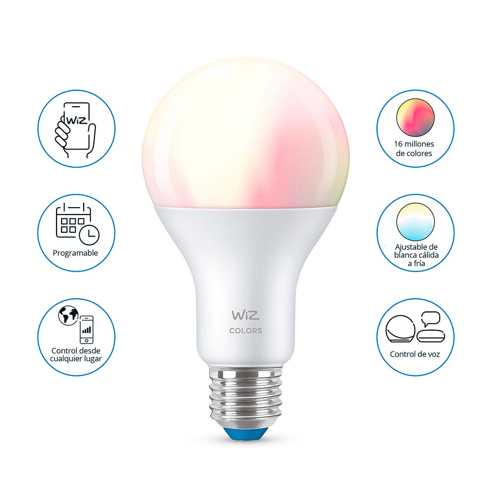 Foco Led Wiz Wifi E27 9W Luz Fría y Cálida - Oechsle