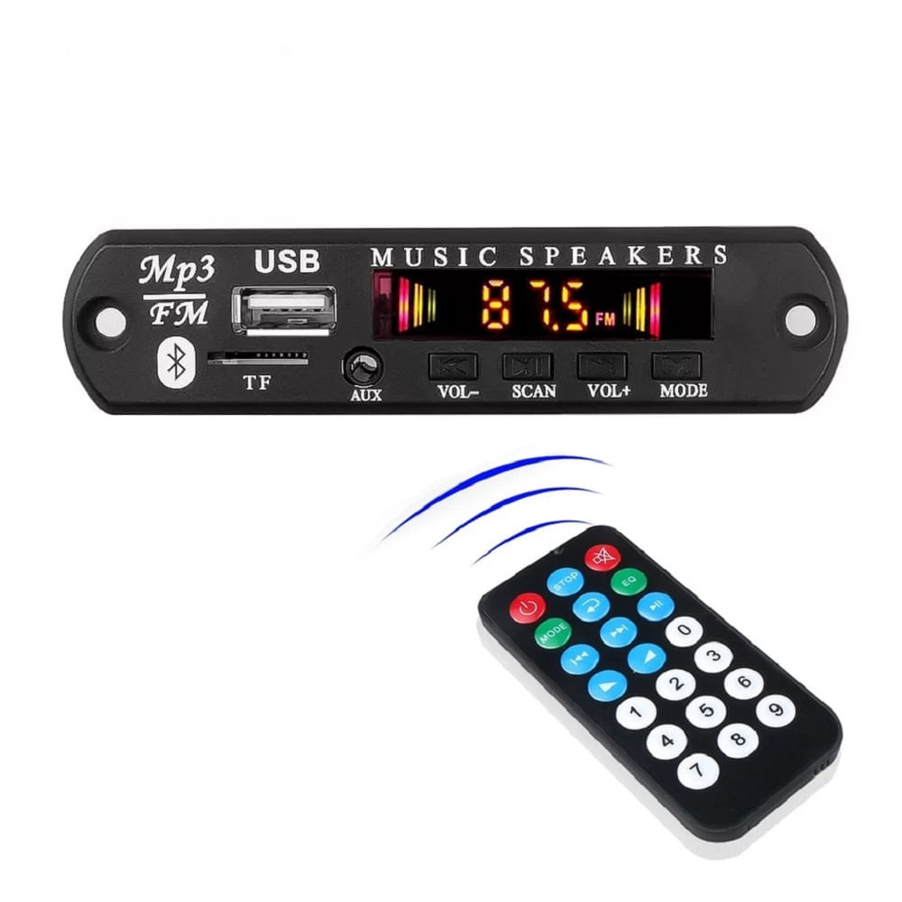 Adaptador Audio Bluetooth Mp3 Radio Auxiliar Equipos De Sonido con