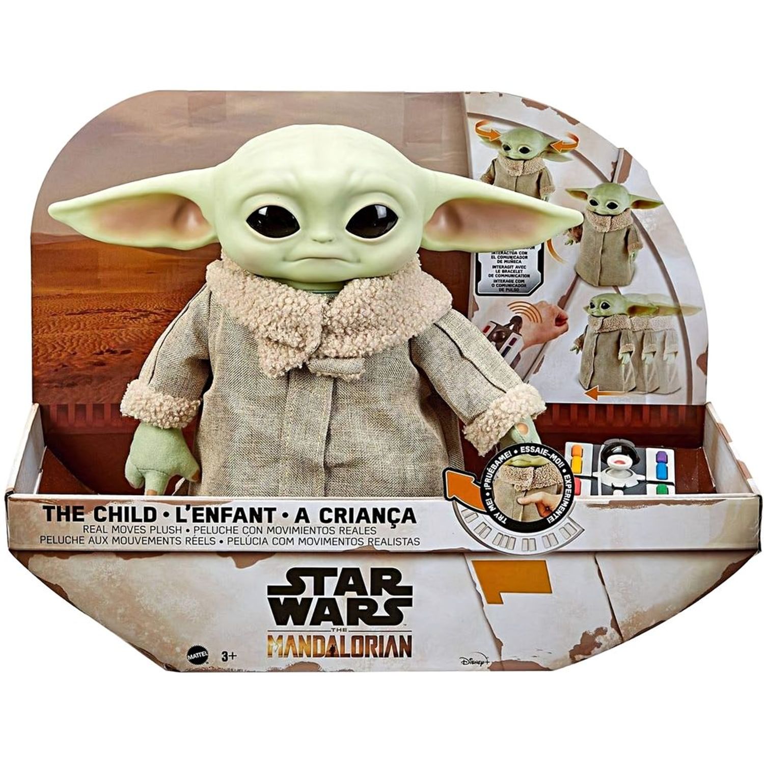 Star Wars Bebé Yoda Peluche-8'', Moda de Mujer