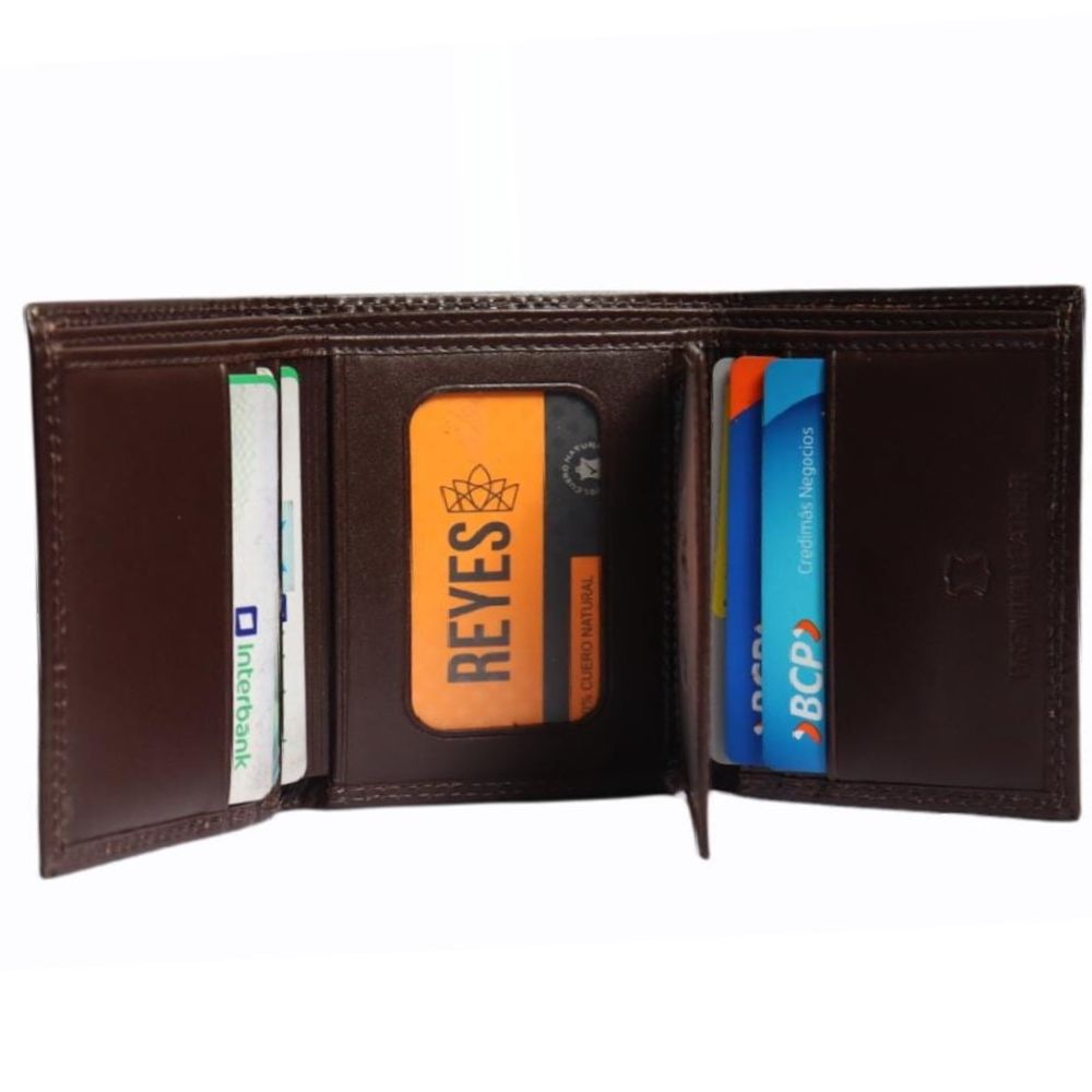 Billetera Reyes Solo Cueros para Hombre BC3 193 Aryon Color Café