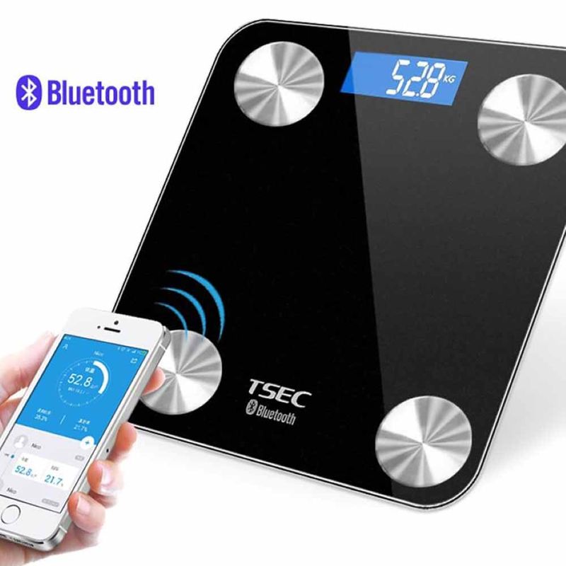 Balanza Digital Personal Scale Inteligente 12 Lecturas Guinda