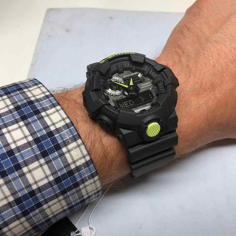 Reloj Casio G-Shock GA900A-1A9 para Hombre Digital Analógico Luz LED  Acuático Amarillo Negro