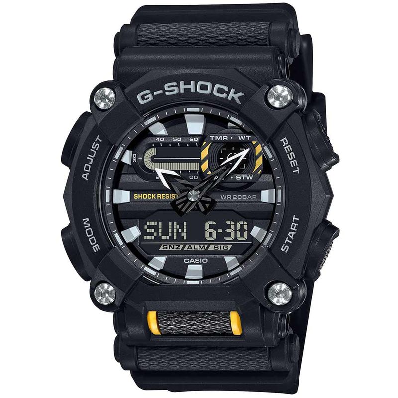 Reloj Casio G-Shock GA100BW-1A Para Hombre Digital Analogico Luz Automatica  Acuatico Negro Blanco