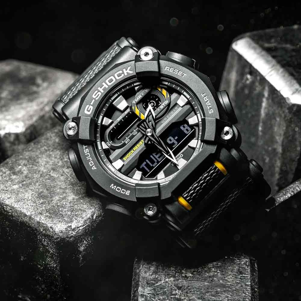 Reloj Casio G-Shock GA900-1A para Hombre Digital Analógico Luz LED Acuático  Negro