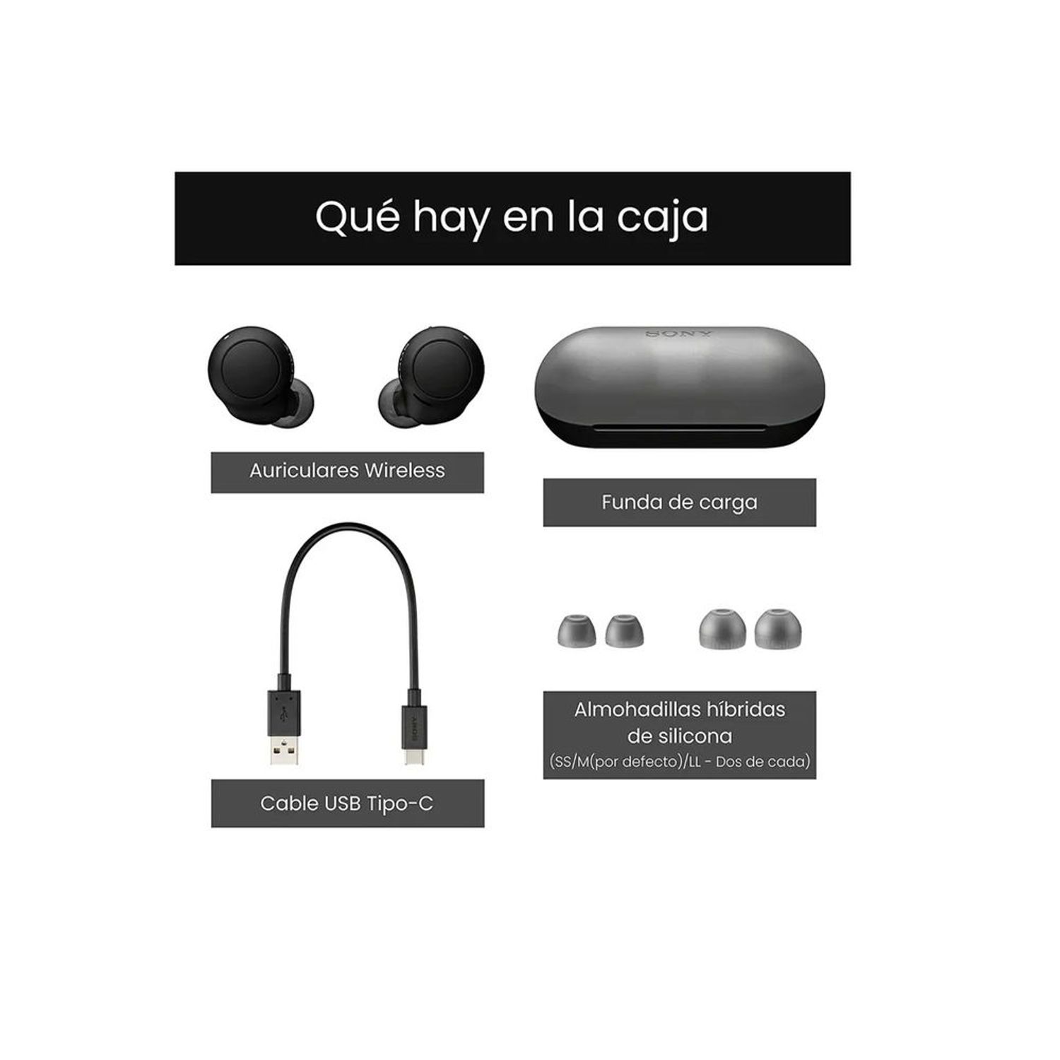 Auriculares Bluetooth Sony WF-C500 True Wireless Negro - Auriculares  inalámbricos - Los mejores precios