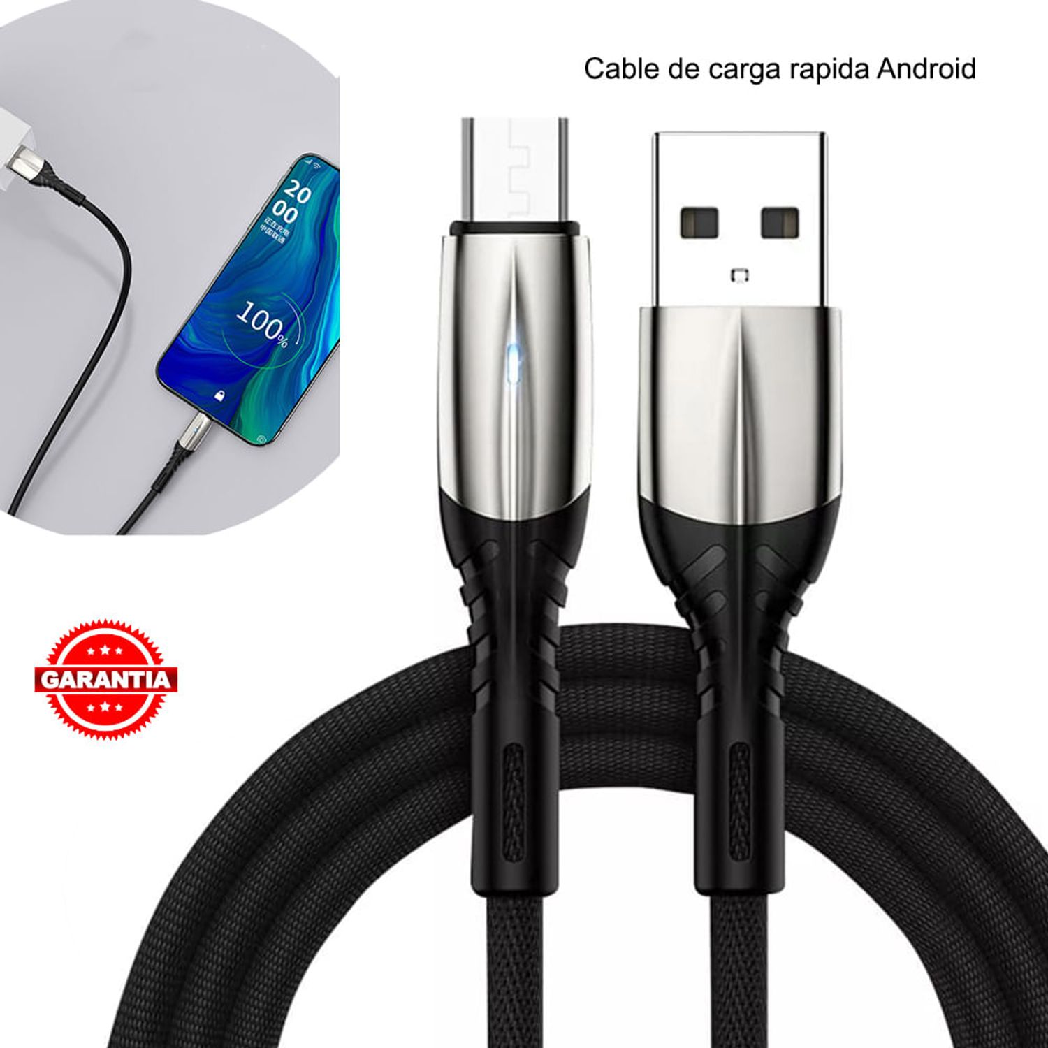 Cable USB A-M a micro USB -M (En Caja - Alta calidad)