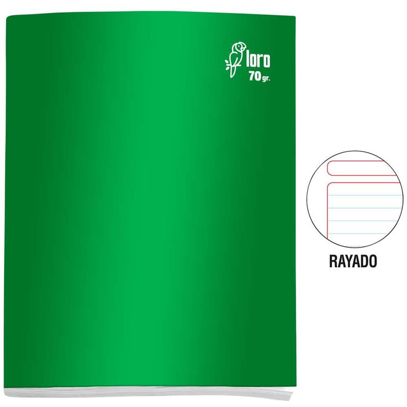 Cuaderno Deluxe Rayado College Bakan A4 Blanco 80 Hojas
