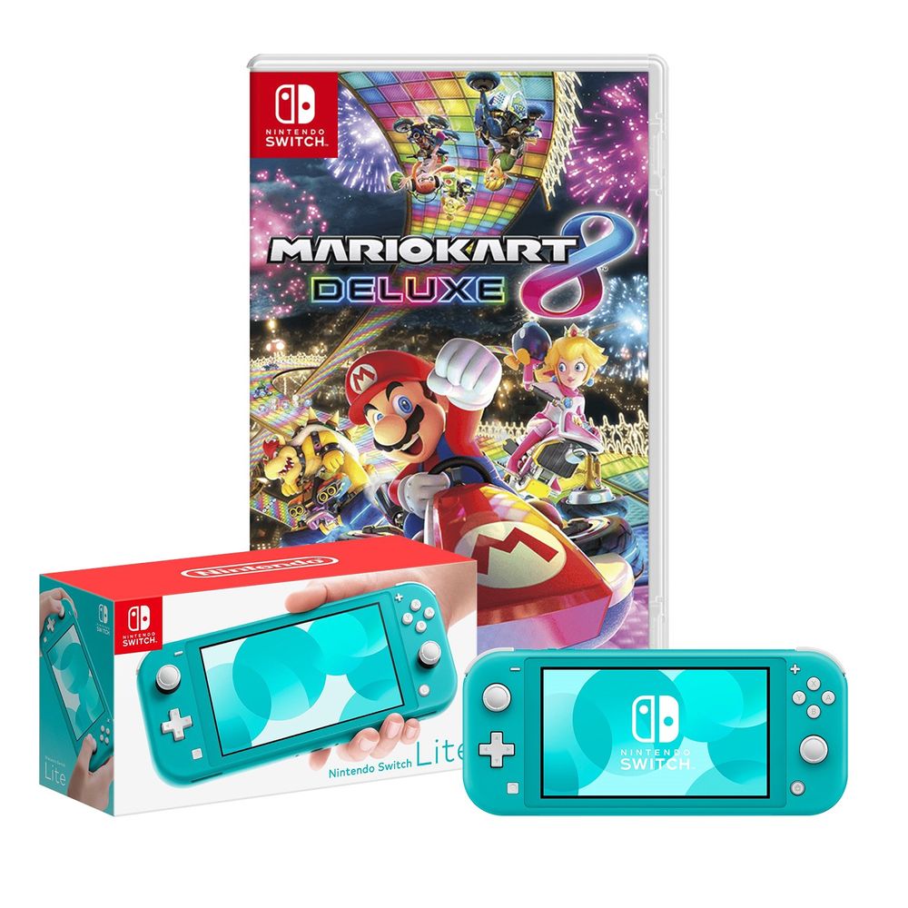Nintendo Switch Lite Turquesa + Mario Kart 8 Deluxe