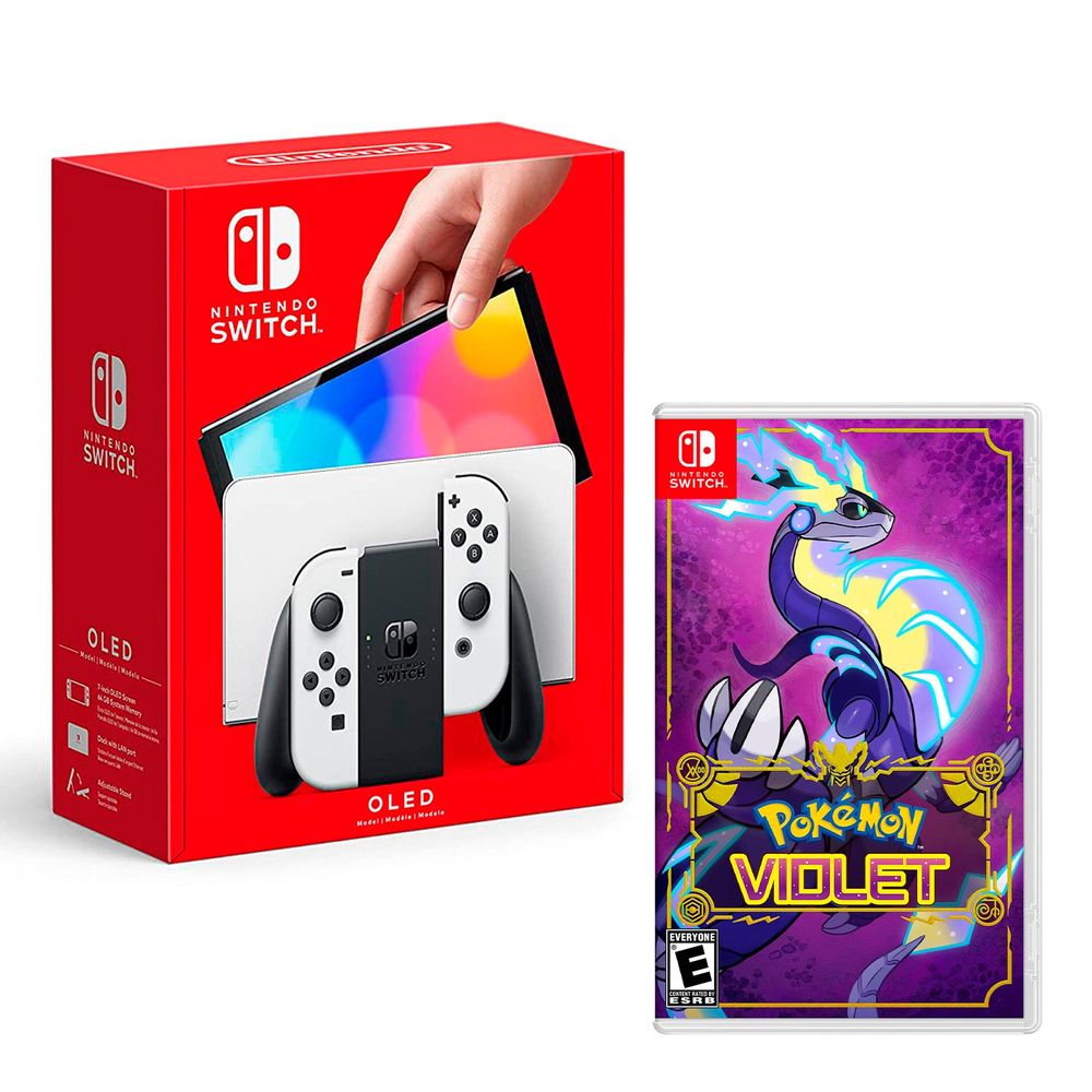 Nintendo Switch Oled Blanco + Pokemon Violet