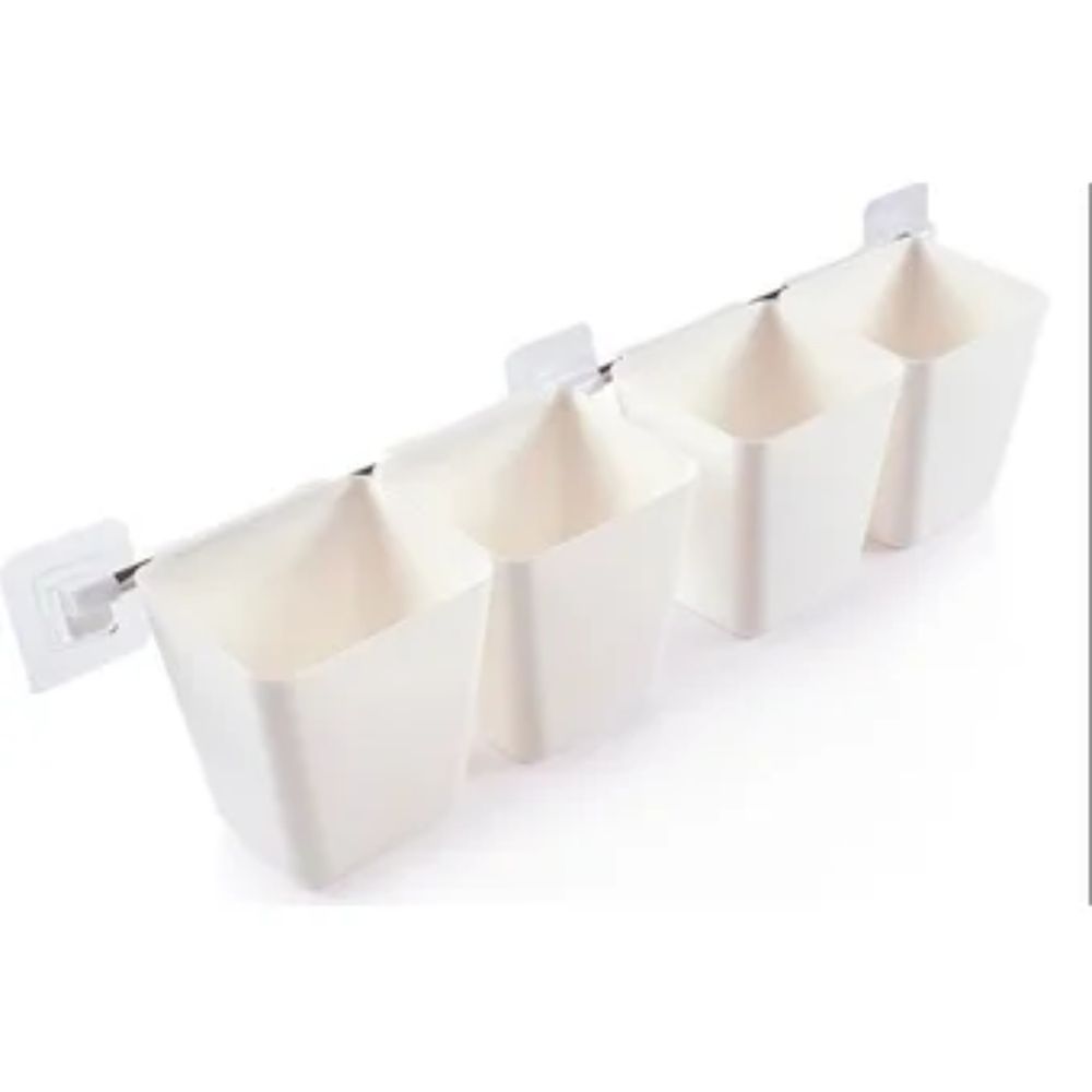 Estante Organizador Para Baño Con Colgadores Multiuso 40cm Blanco - Promart