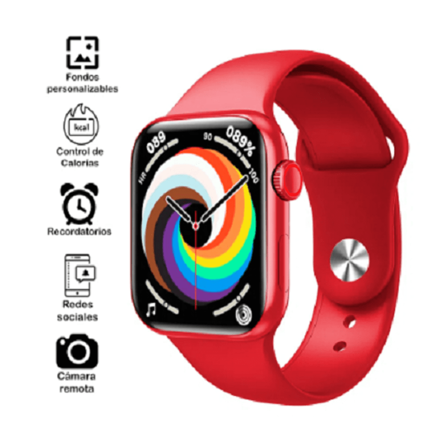 Smartwatch rojo 2025