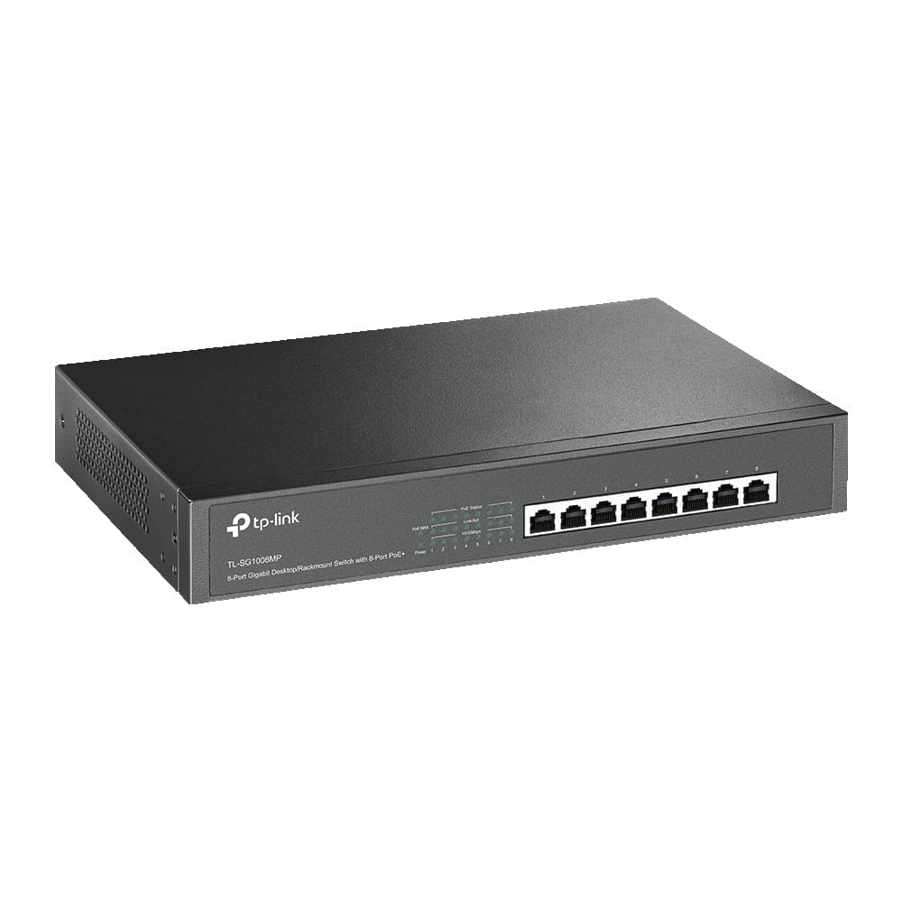 Switch TP-Link TL-SG1008MP de 8 Puertos Gigabit (8 Puertos POE+)