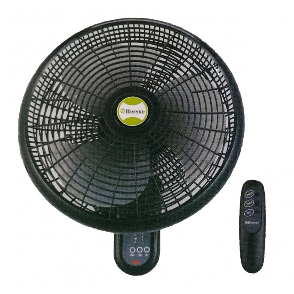 Ventilador De Pared Bossko BK-8210PD Con Control Remoto