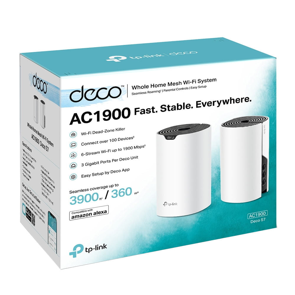 Sistema Wi-Fi Mesh TP-Link Deco S7 (2-Pack) AC1900