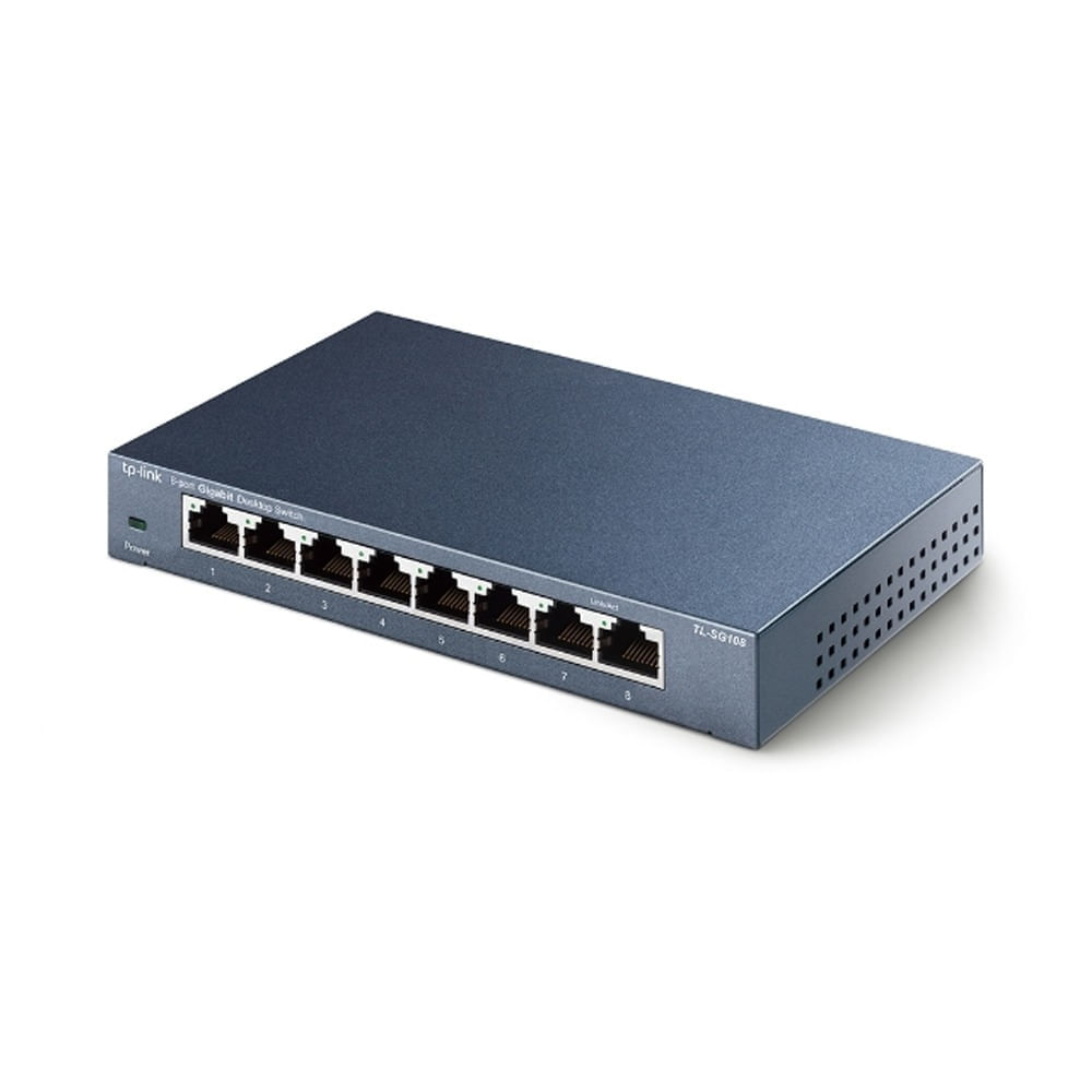 Switch 8 Puertos Tp-link TL-SG108 10/100/1000mbps RJ45 Lan GIGABIT