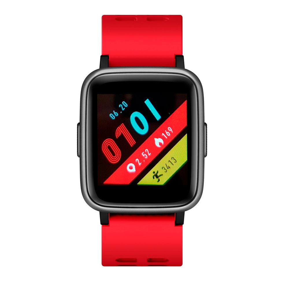 Smartwatch Leotec Multisport Worldfit Red Pulsómetro Relax Acelerómetro
