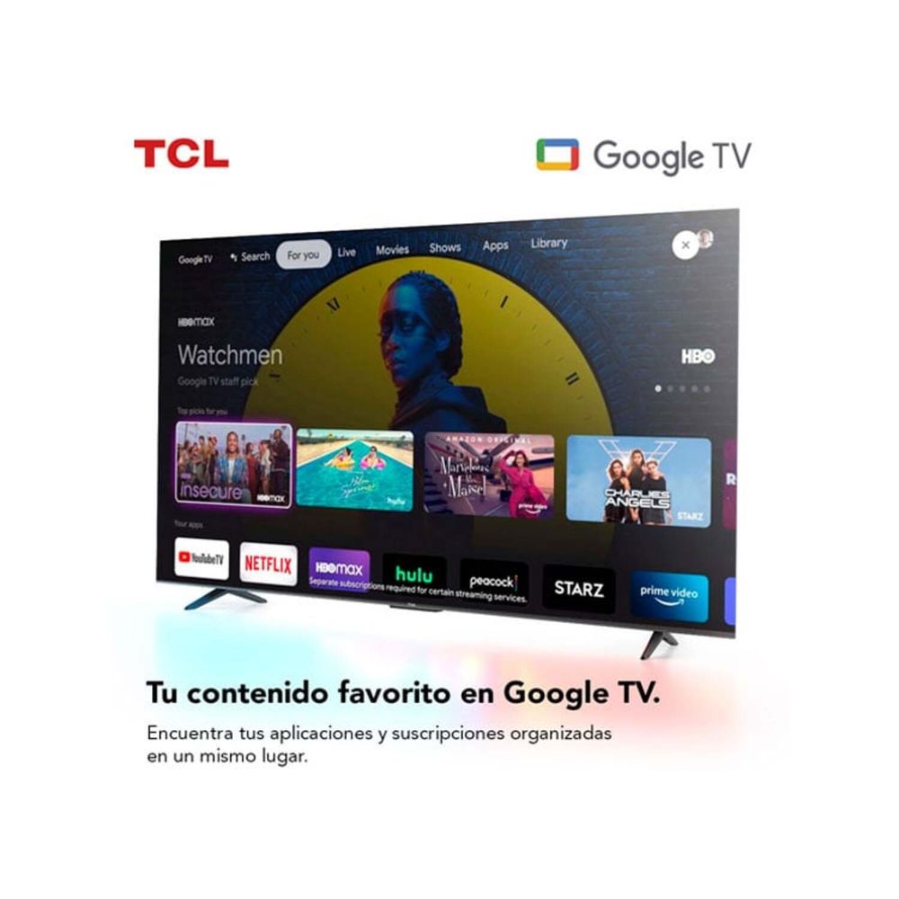 Televisor Tcl Uhd 4k 43"" Smart Tv 43p635 Google Tv