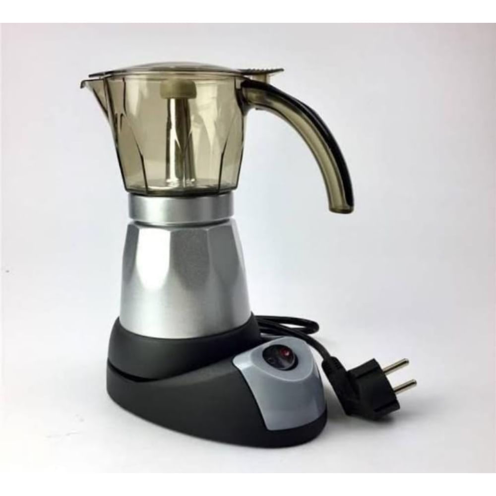 Cafetera Moka eléctrica para 6 tazas de café espresso