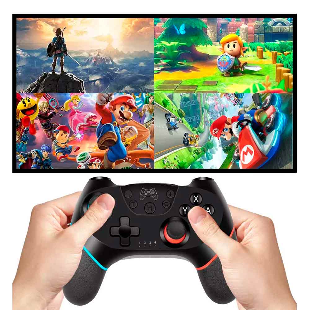 Mando para Nintendo Switch Inalámbrico con Botones Traseros Negro Alternativo BT