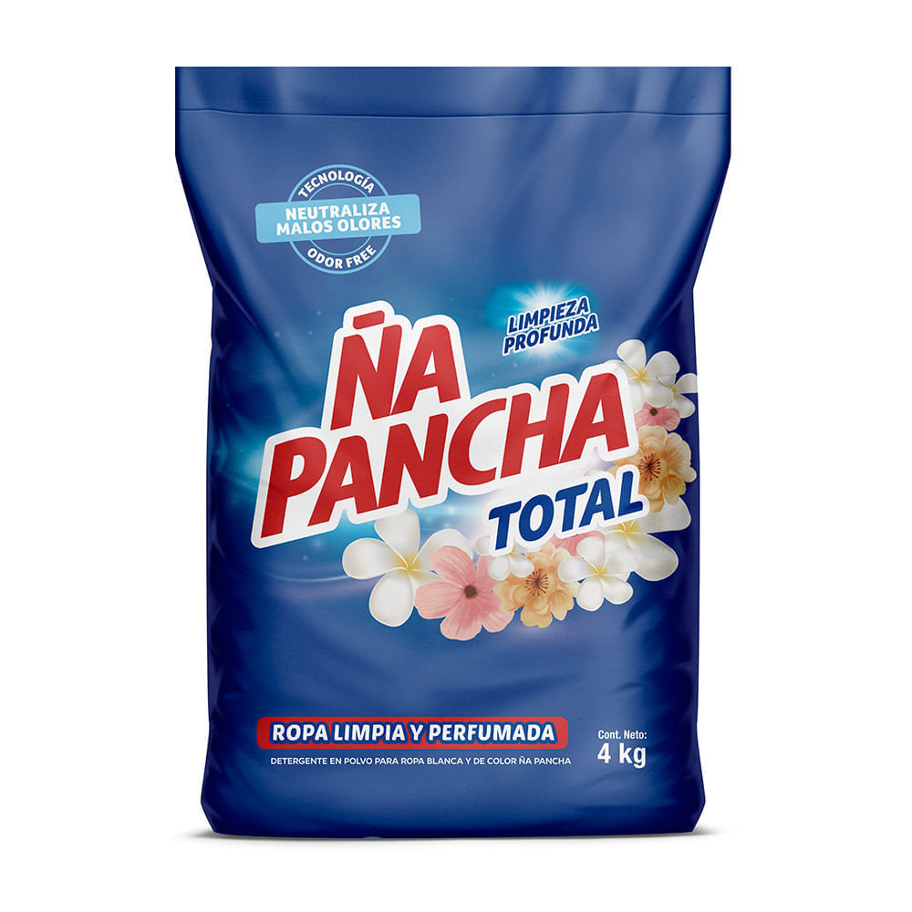 Detergente en Polvo Ña Pancha Floral 4kg