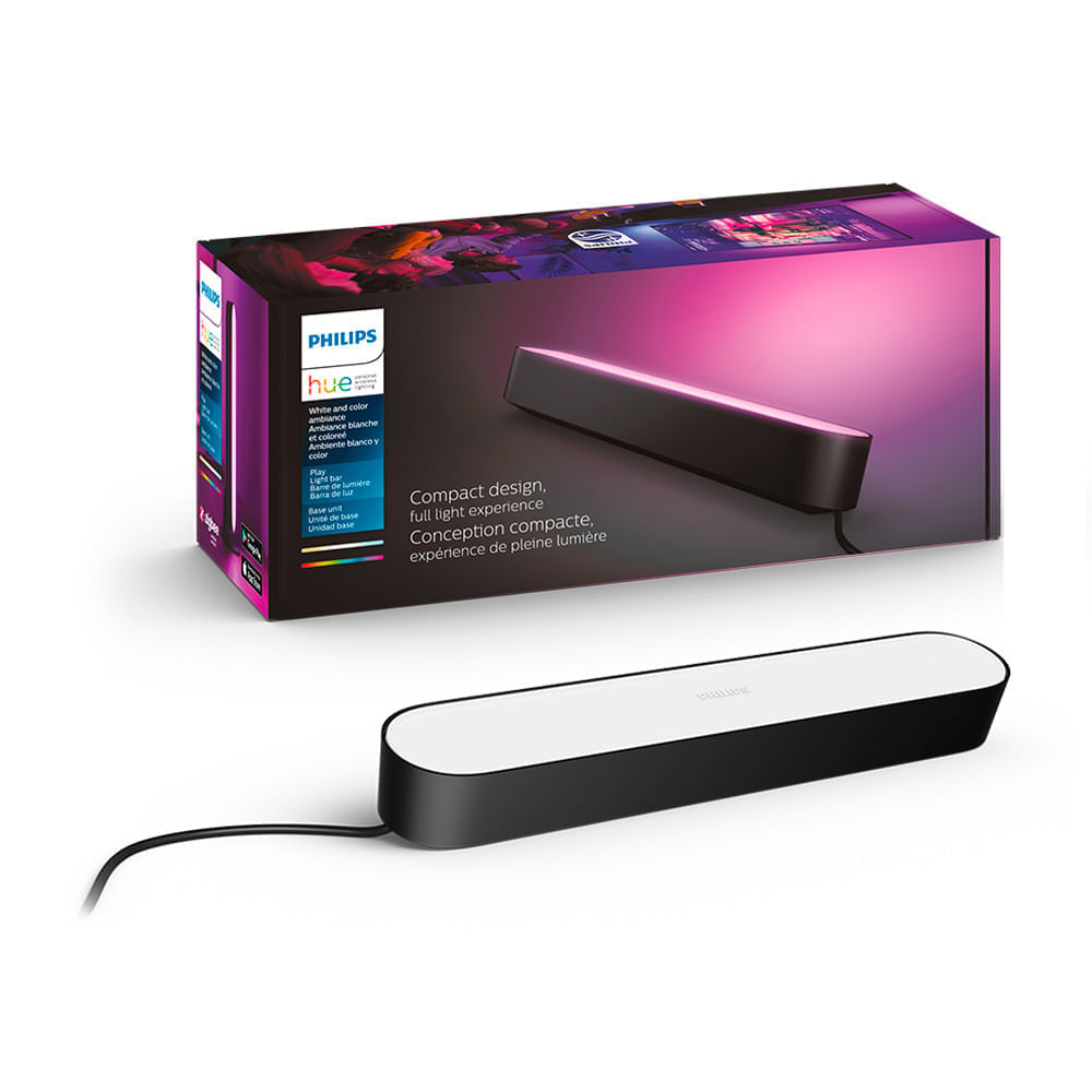 Philips Hue Bridge Y Bombilla A19 con Bluetooth Blanco Y Ambiente de Color  - Promart