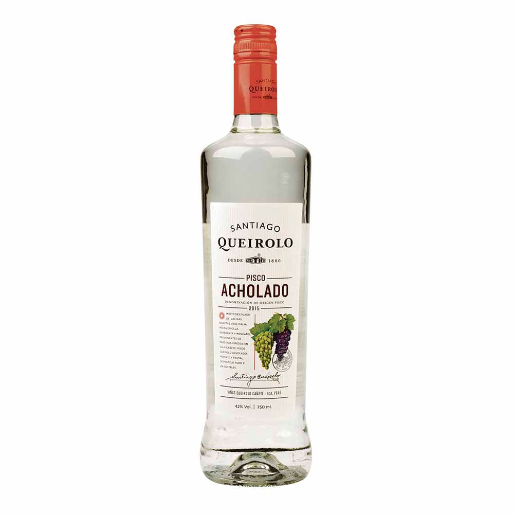Pisco SANTIAGO QUEIROLO Acholado Botella 750ml