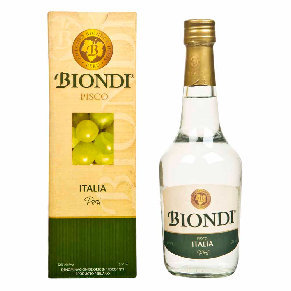 Pisco BIONDI Italia Botella 500ml
