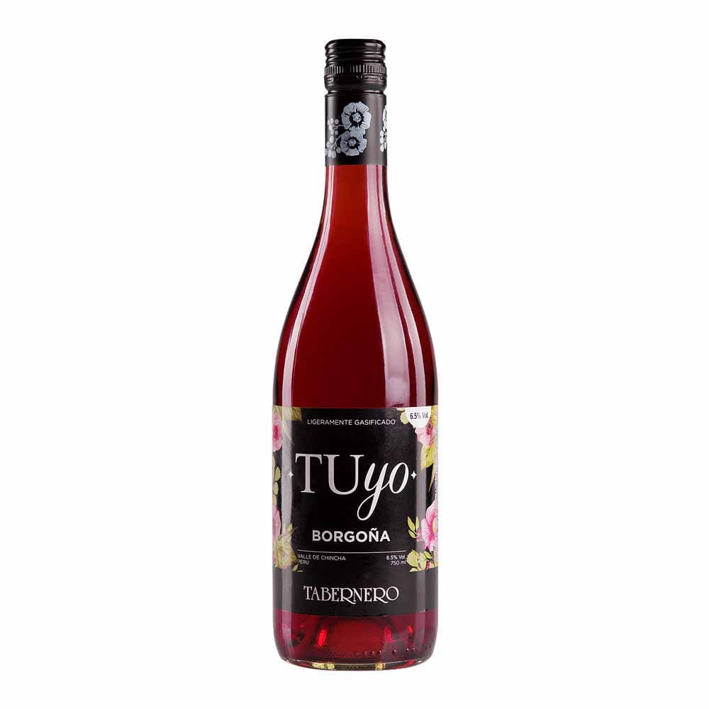 Vino Tinto TABERNERO Tuyo Borgoña Semi Seco Botella 750ml