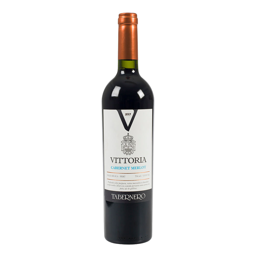 Vino Tinto TABERNERO Vittoria Cabernet Merlot Botella 750ml