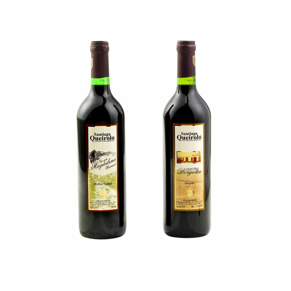Vino Tinto SANTIAGO QUEIROLO Gran Borgoña Magdalena Semiseco Pack 750ml