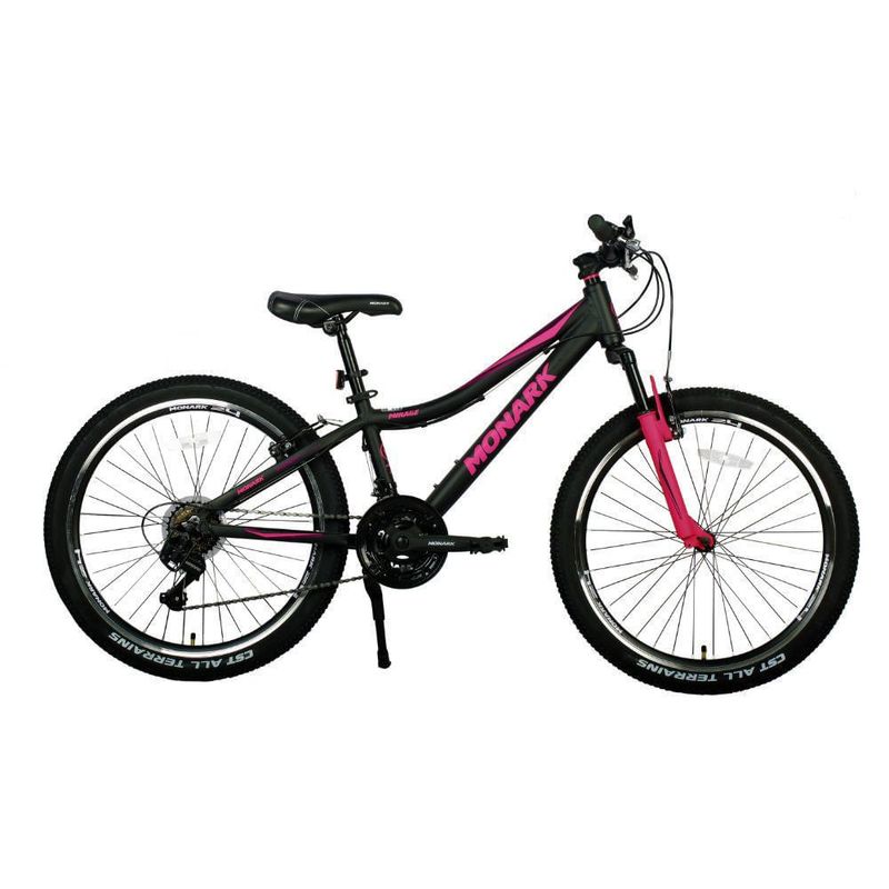 Bicicleta Monark Mirage Aro 24 Negro Fucsia