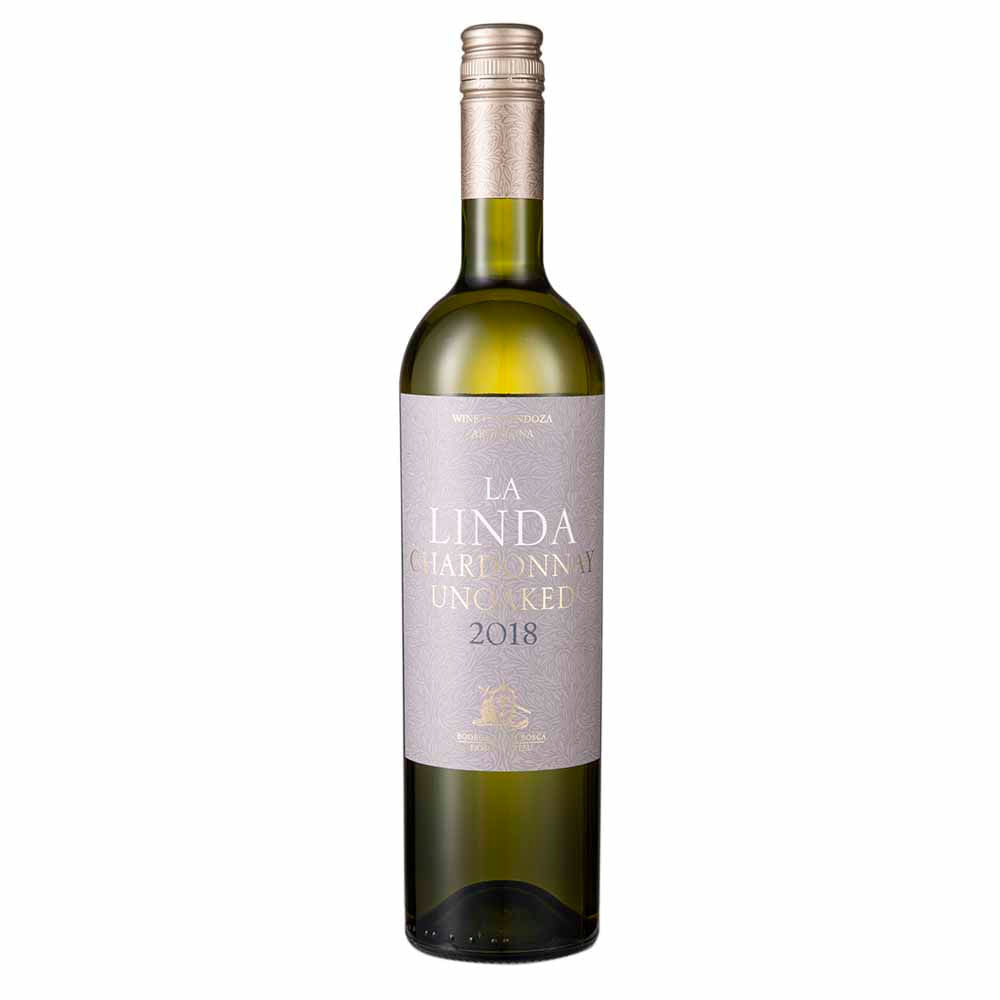 Vino Blanco LA LINDA Chardonnay Botella 750ml