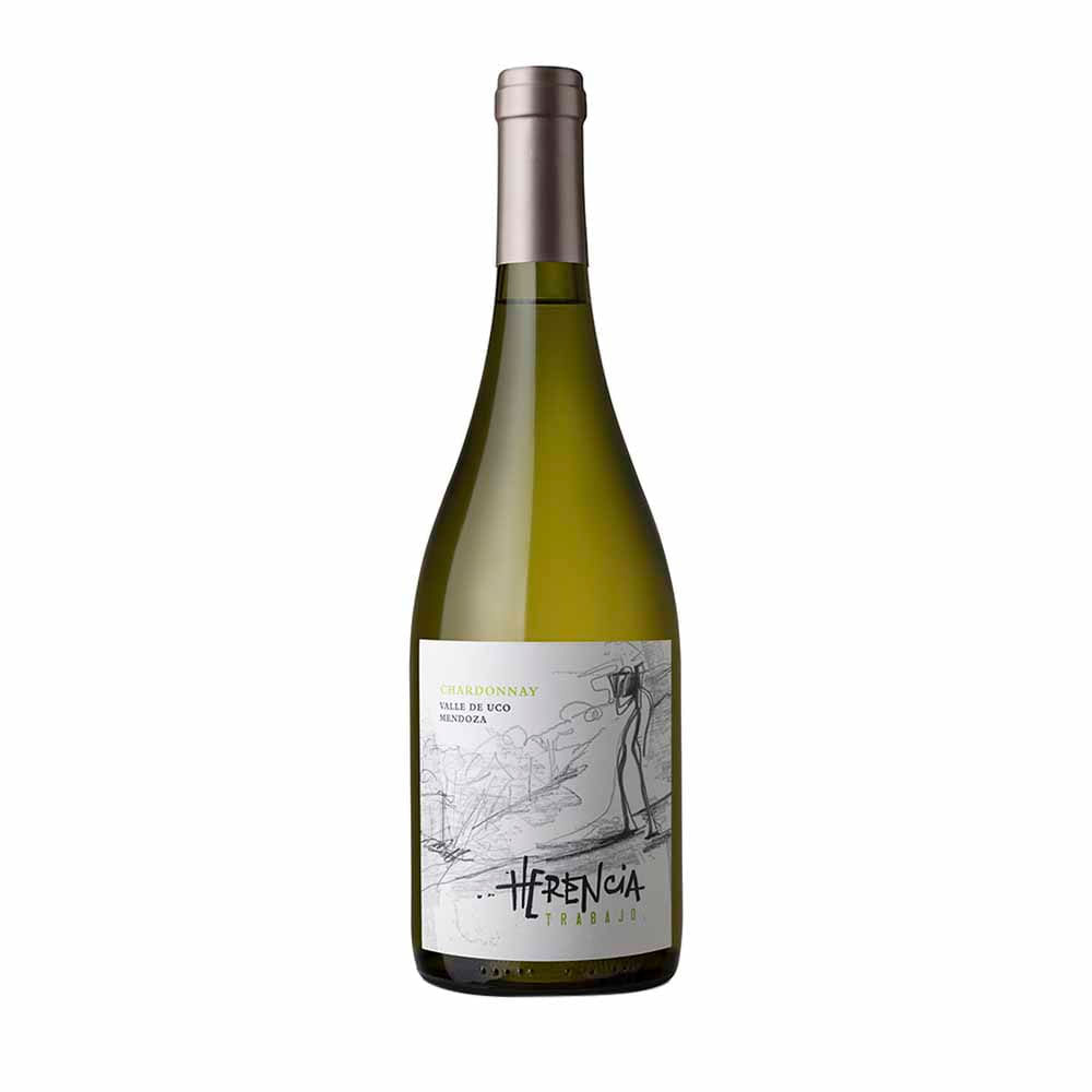Vino Blanco HERENCIA Trabajo Chardonnay Botella 750ml