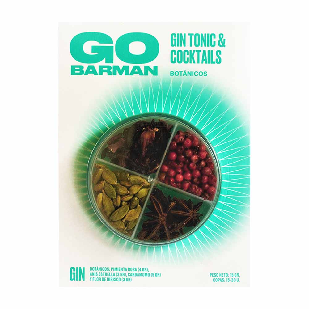 Mix Botánicos GO BARMAN Gin Tonic & Cocktails Caja 15g