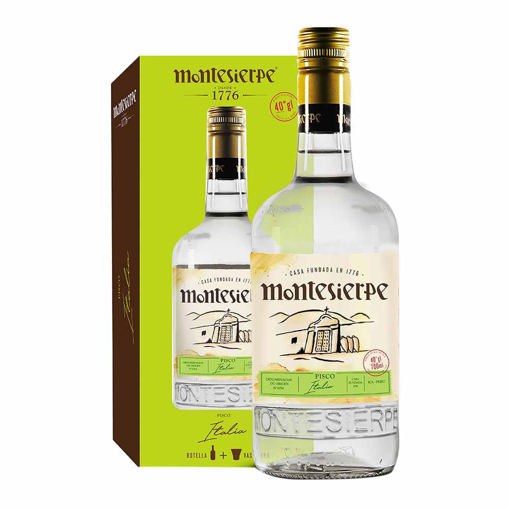 Pisco MONTESIERPE Italia Botella 750 ml