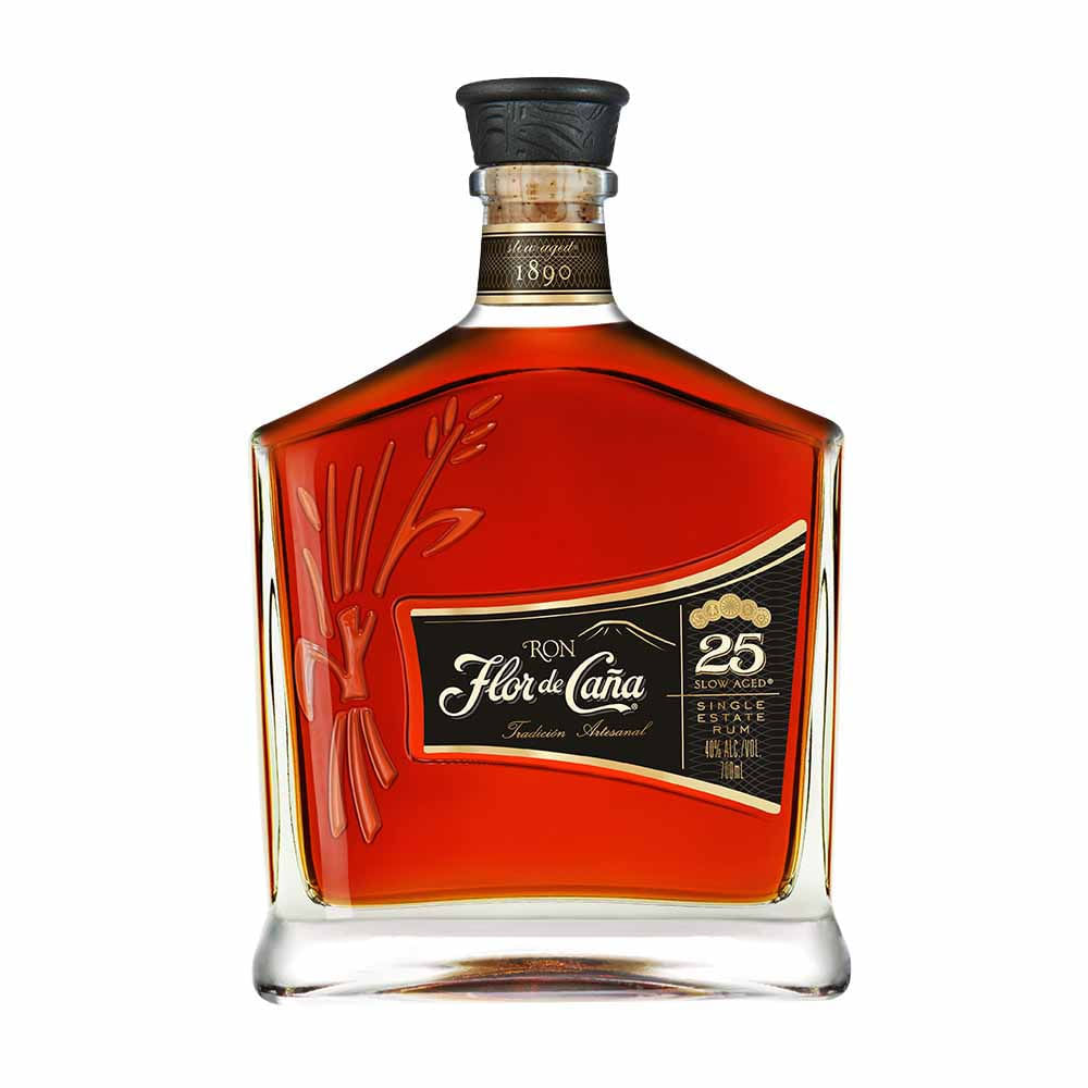 Ron FLOR DE CAÑA Tradición Artesanal 25 Años Botella 750ml